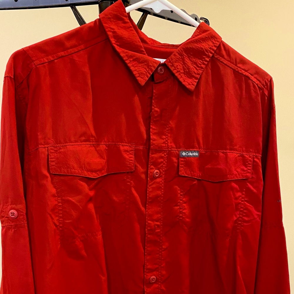 Columbia Omni-Shade, Roll-up sleeves, fishing shirt